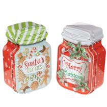 Artikel Metallkakform med julmotiv i kakburksdesign, 15 cm, 2 stycken