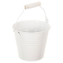 Artikel Metallhinkar, vita, Ø12 cm, H10 cm, 8 stycken