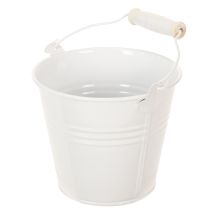 Artikel Metallhinkar, vita, Ø12 cm, H10 cm, 8 stycken