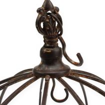 Artikel Metallkrona för upphängning rostbrun Ø31cm H31cm