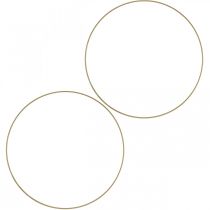 Artikel Metallring dekorativ ring Scandi ring dekorativ ögla guld Ø 25,5cm 6 st