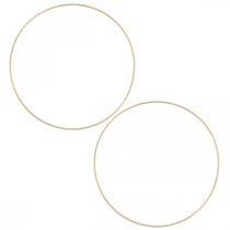 Metallring dekorring Scandi ring deco loop golden Ø25cm 4st