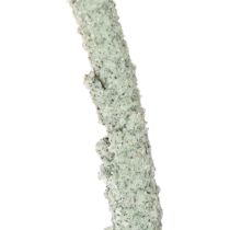 Artikel Dekorativ rund ring på träbas, metall, för torkade blommor, 52 cm