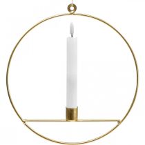 Artikel Ljusstake för upphängning av guldring dekorativ ring Ø25cm 3st