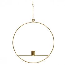 Artikel Ljusstake för upphängning av guldring dekorativ ring Ø25cm 3st