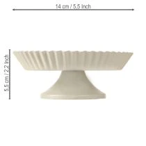 Artikel Metallplatta grå dekorativ tallrik med basmetallplatta Ø14cm 2 st