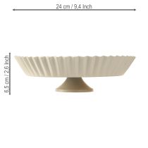 Artikel Metallplatta grå retro dekorativ tallrik med basmetall Ø24cm 2 st