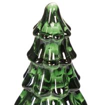 Artikel Glasjulgran med LED-ljus, borddekoration, jul, 13 cm, 2 stycken