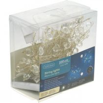 Artikel Cluster ljuskedja LED inomhus dropptimer varmvit 1,2m