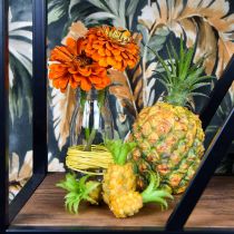 Artikel Mini ananas konstgjord H6,5cm - 8cm 6 st