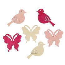 Artikel Mini vårströssel dekoration 2cm rosa assorterad 144 st