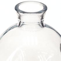 Artikel Mini Glasvaser Bulbous Blå Tonade Ø7,5cm H9cm 6 st