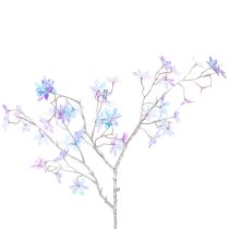 Artikel Konstgjord blommande gren med skimrande blommor, 80 cm
