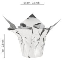 Artikel Miniplanterare silver presentförpackning Ø4,5cm H7cm 8 st