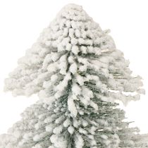 Artikel Mini julgransbelyst LED-gran med snö 28 cm