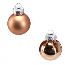 Artikel Mini julgranskulor glas i guld Ø2,5cm 22 st