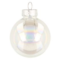 Artikel Mini julkulor glas skimrande klara 4 cm 24 st