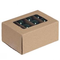 Artikel Mini julkulor glas grön emalj Ø3cm 22 st