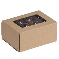 Artikel Mini julkulor glas retro transparent Ø3cm 22 st