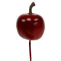 Mini äpplen på tråd 3cm blank 24p