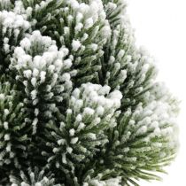Mini julgran i kruka konstsnöad Ø14cm H24cm