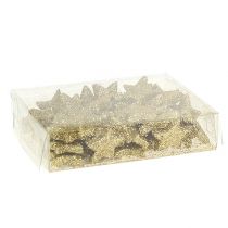 Artikel Mini glitter stjärnguld 2,5cm 96 st