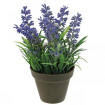 Artikel Mini lavendel i kruka konstgjord växt lavendel dekoration H16cm