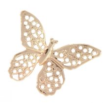 Artikel Mini fjärilar metall scatter dekoration gyllene 3cm 50st