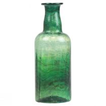 Artikel Minivas glasflaska vas blomvas grön Ø6cm H17cm