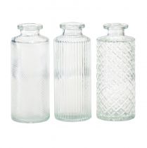 Artikel Minivaser glas dekorativa flaskvaser Ø5cm H13cm 3st