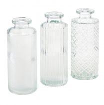 Artikel Minivaser glas dekorativa flaskvaser Ø5cm H13cm 3st