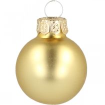 Artikel Mini julkulor glas guld Ø2,5cm 24st