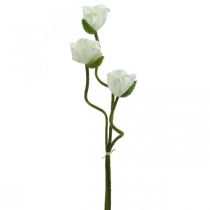 Artikel Konstgjord blomma Konstgjord Vallmo Majsrosa Vit L55/60/70 cm Set om 3