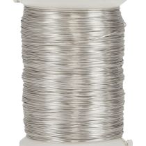 Floristtråd myrtentråd dekorativ tråd silver 0,30mm 100g 3st
