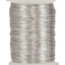 Artikel Floristtråd myrtentråd dekorativ tråd silver 0,30mm 100g 3st