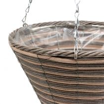 Korg ljus kon väska natur Ø30cm H36cm