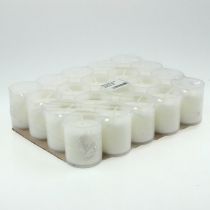 Påfyllningsljus för gravljus vit H5,8cm 20 st