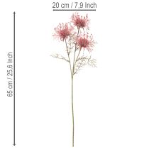 Artikel Konstgjord blomma nåldyna protea blommande gren 65cm 3st