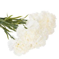 Artikel Konstgjord nejlikblomma med stjälk för buketter och kransar, 56 cm, 8 stycken