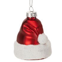 Artikel Julkulor tomtehatt glas 8cm 6st