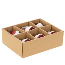 Artikel Julkulor tomtehatt glas 8cm 6st