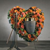 OASIS® Bioline® Deco urnhjärta 65cm med stativ
