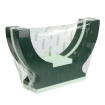 Artikel Blommig urna halvring sorgsmycke H29cm Ø47cm 1 st