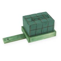 Artikel Blommiga skumtegelstenar med träbotten 21cm x 9cm x 8cm 8 st