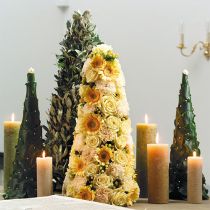 Artikel Blommig skumkon våtblommig skum H40cm 2 st
