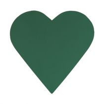 Blommaskum hjärta 3D-plug-in storlek grön 38cm x 37cm x 8cm 2st