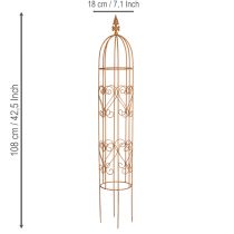 Artikel Trädgårdsspaljé, klätterhjälpmedel för rosor och andra klätterväxter, idealisk trädgårdsdesign, 108 cm, set om 2.