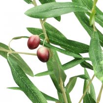 Konstgjord olivkvist dekorativ gren med oliver 100cm