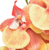 Artikel Orkidé Phalaenopsis konstgjord 9 blommor röd gul 96cm