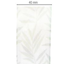 Artikel Organzaband, chiffongband, grönt växtband, 40 mm x 15 m